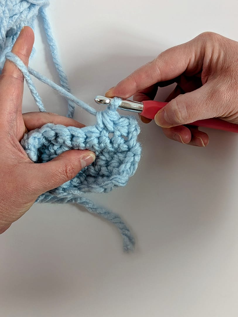 single crochet 2 together stitch